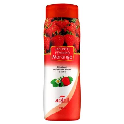 SABONETE ÍNTIMO APINIL DE MORANGO 200ML