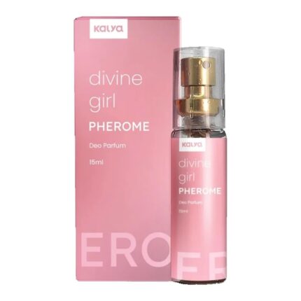 PHEROME DIVINE GIRL PERFUME FEMININO COM FEROMÔNIO 15ML KALYA